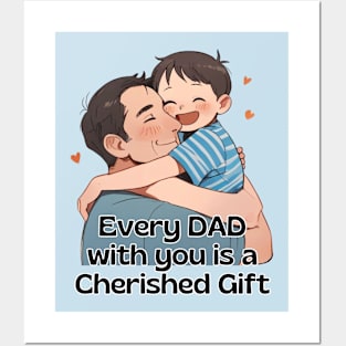 Father's day, Every day with you is a cherished gift! Father's gifts, Dad's Day gifts, father's day gifts. Posters and Art